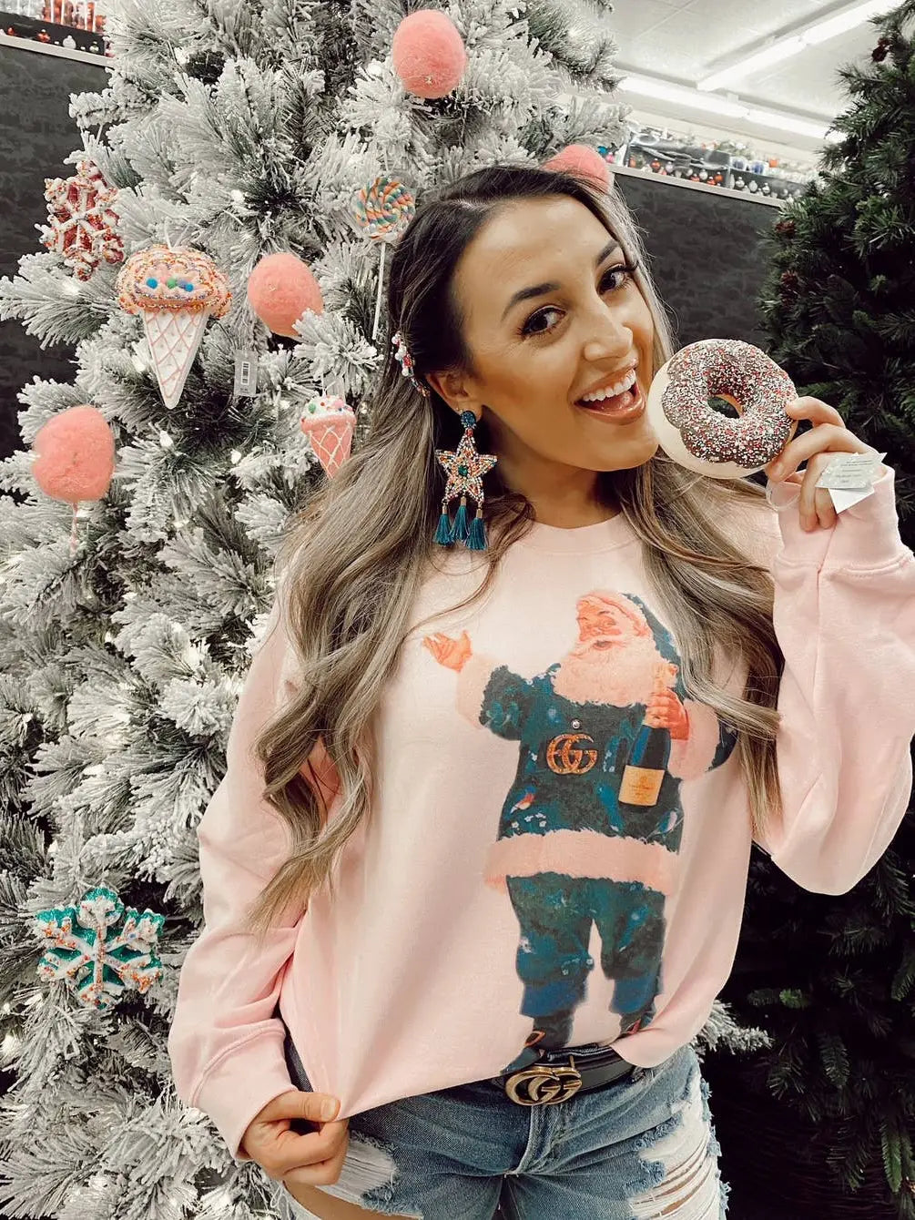 GINA DESIGNER SANTA SWEATSHIRT