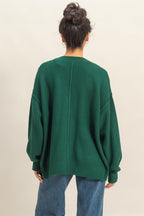 OVERSIZED CHIC BUTTON CARDIGAN