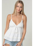 LACEY SPAGHETTI STRAP VNECK TOP