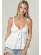 LACEY SPAGHETTI STRAP VNECK TOP