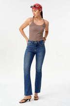 BAYEAS HIGH RISE BOOTCUT JEAN (MEDIUM BLUE)
