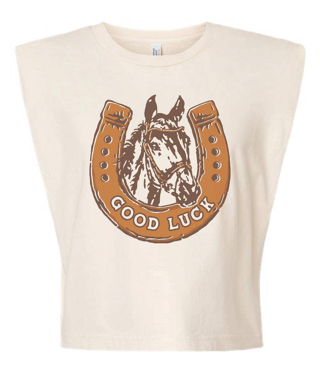 GOOD LUCK PONY BOXY TEE