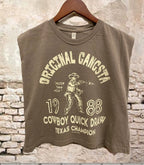 O.G BROWN MUSCLE TANK TEE