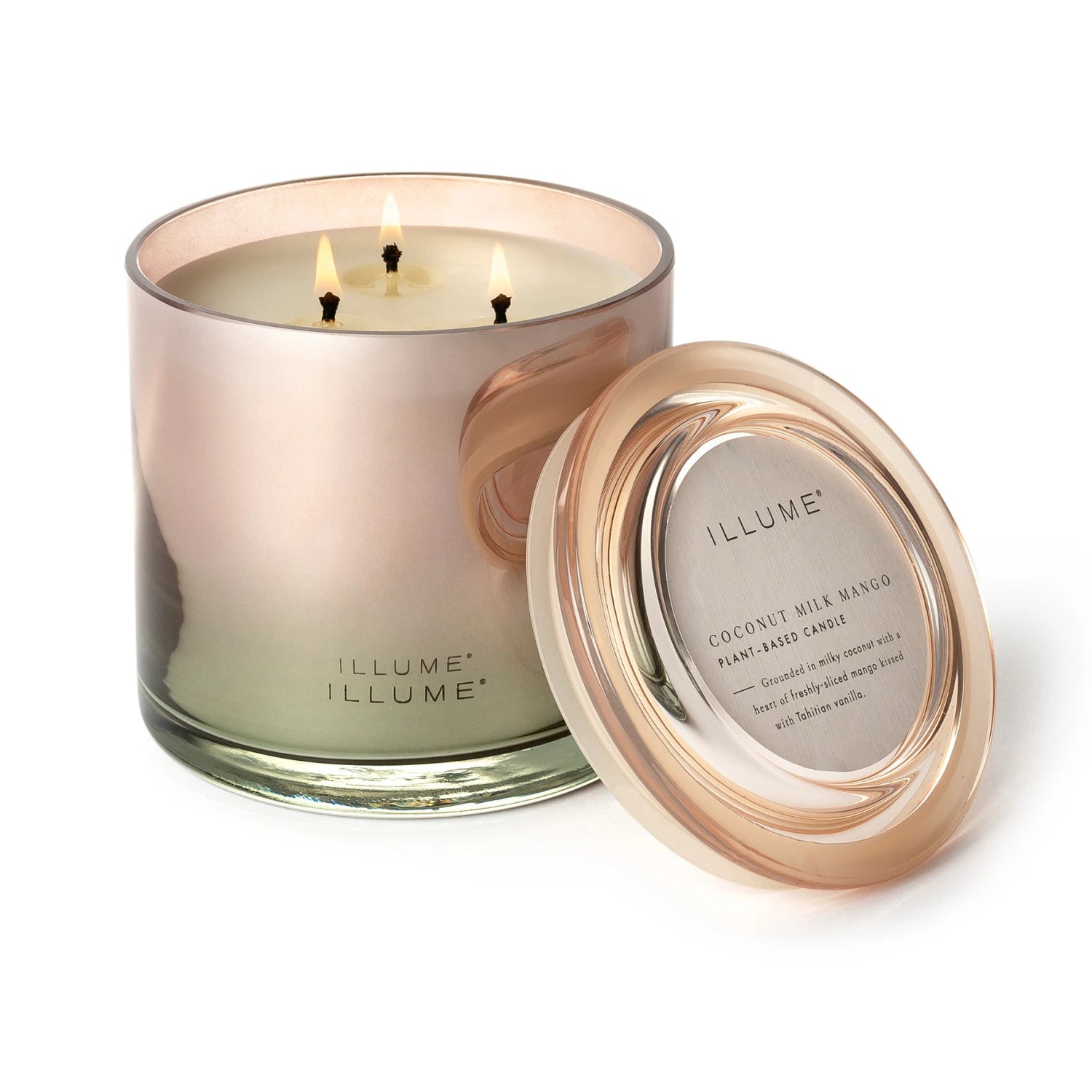COCONUT MILK MANGO STATEMENT GLASS CANDLE