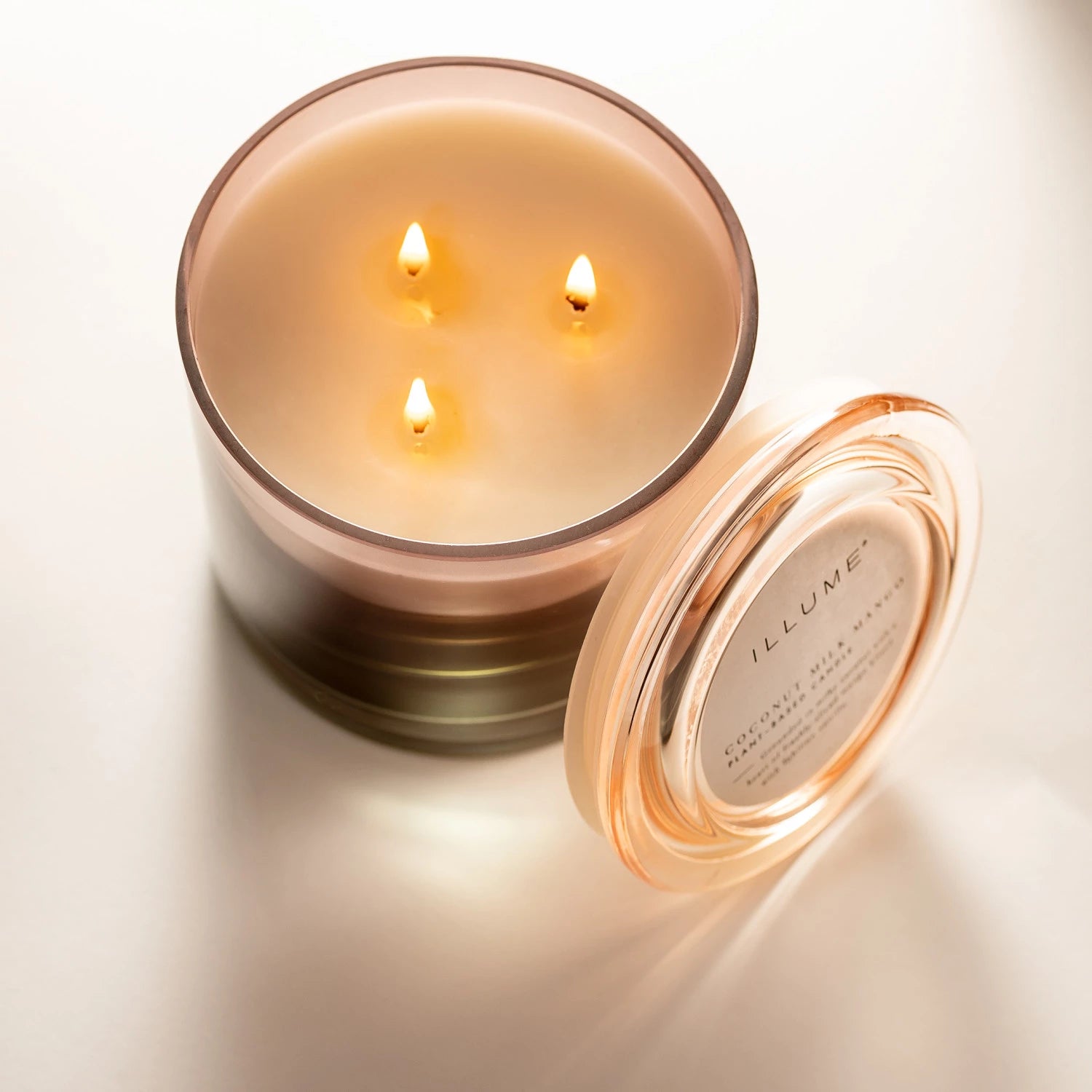 COCONUT MILK MANGO STATEMENT GLASS CANDLE