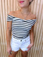 STRIPED CROP TOP