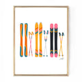 SKI'S ILLUSTRATION PRINT (RETRO) 8X10