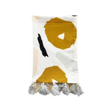 TEXTURED TEA TOWELS - FRINGE