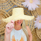 STRAW WIDE BRIM HAT