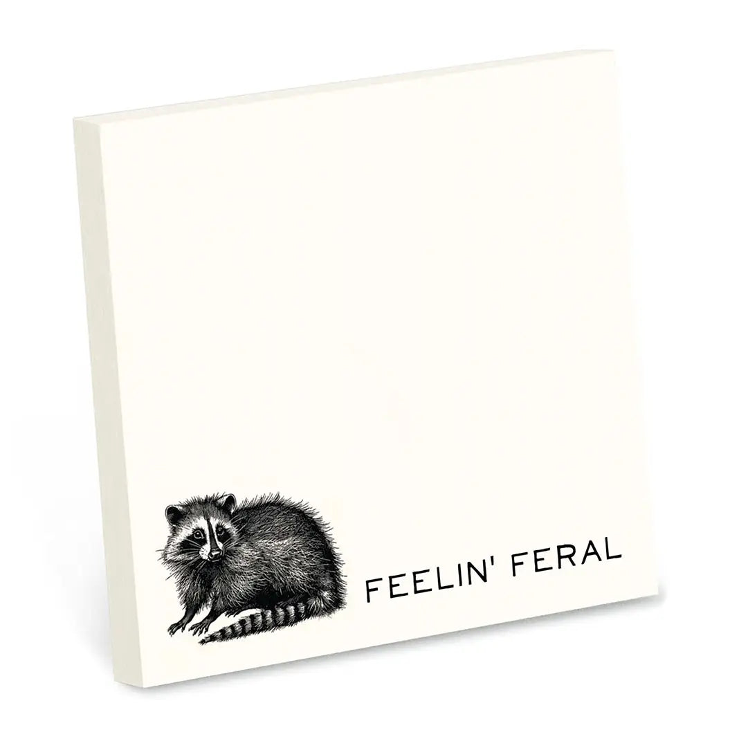 FEELIN' FERAL STICKY NOTE PAD