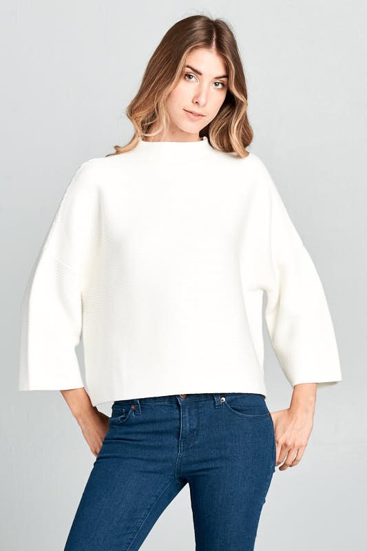 NOT YOUR CASUAL IVORY TOP