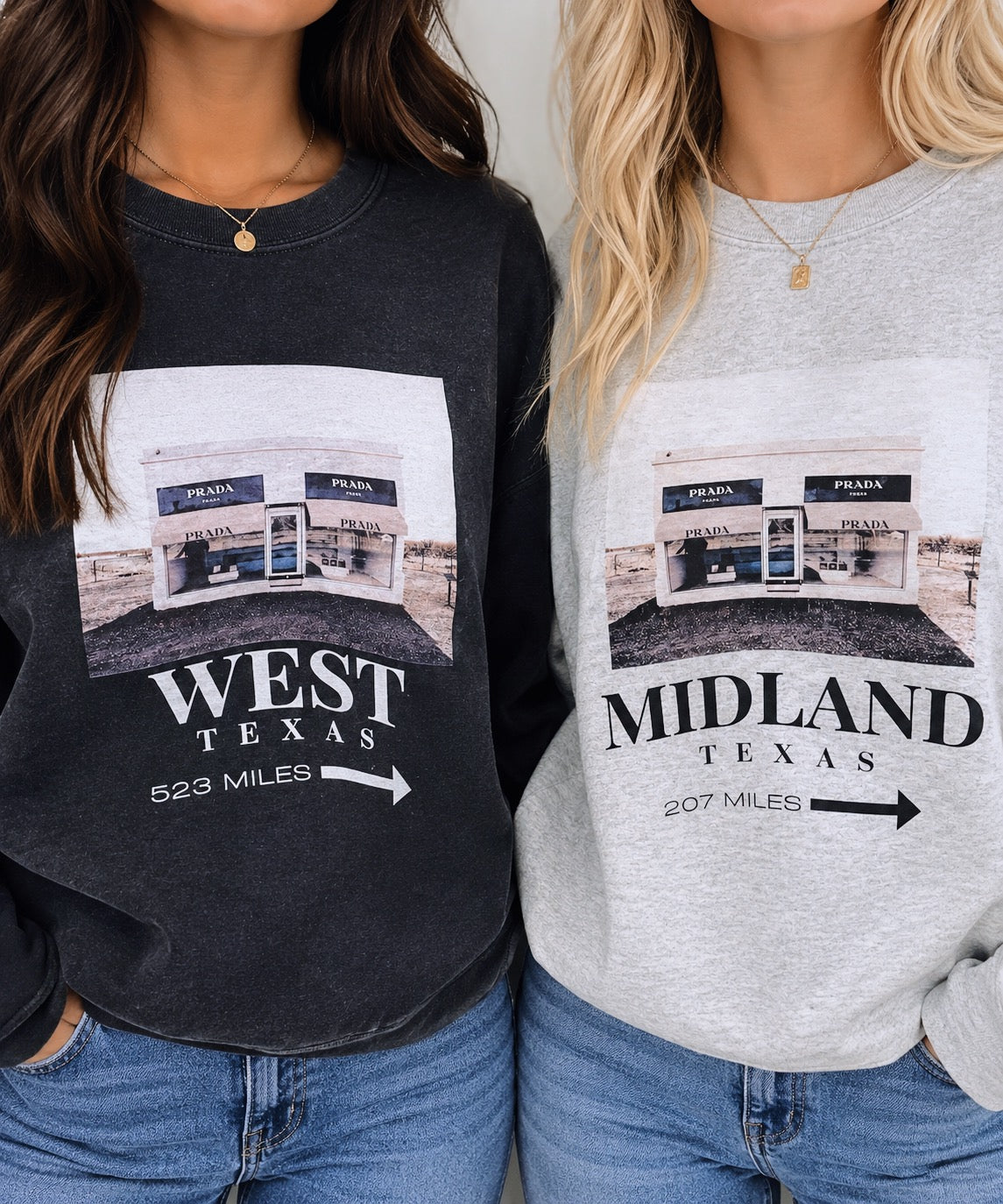 WEST TEXAS MARFA SWEATSHIRT BLACK