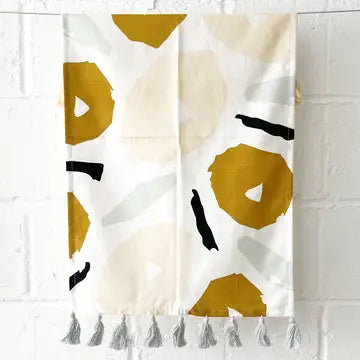 TEXTURED TEA TOWELS - FRINGE