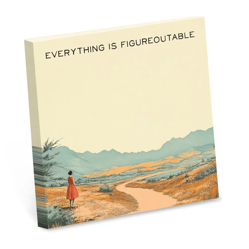 EVERYTHING IS FIGUREOUTABLE STICKY NOTE PAD