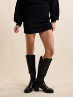 ON A STROLL MINI SKIRT (BLACK)