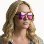 DAX ACE HOT PINK SUNGLASSES