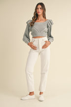 BACK TIE SWEATER