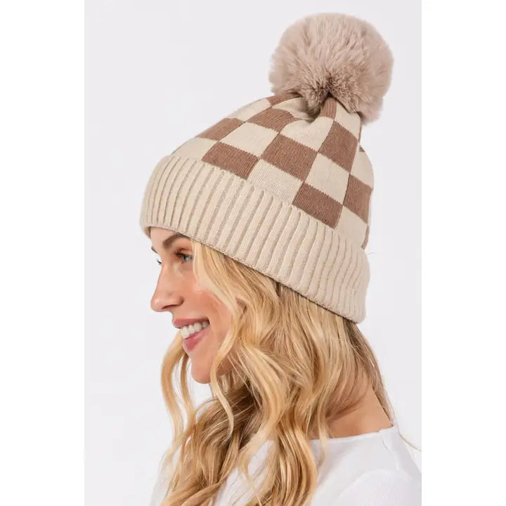CHECKERED BEANIES