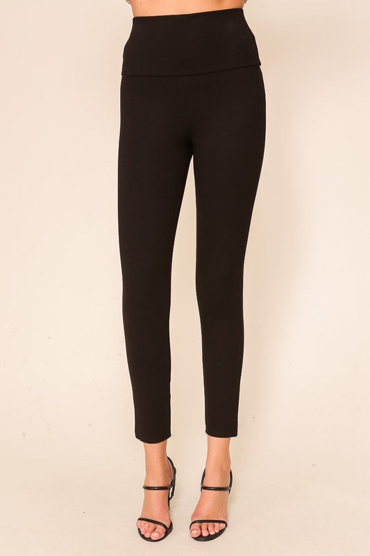 HIGH WAISTED PONTE PANTS