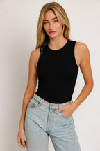 ROUND NECK BODY SLEEVLESS BODY SUIT