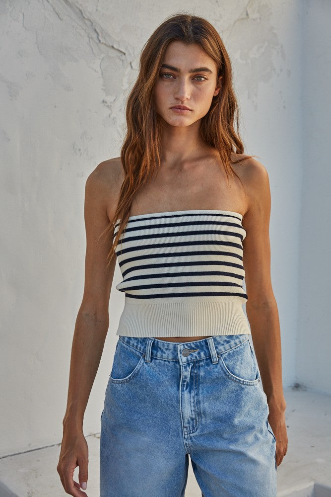 STRIPED TUBE TOP