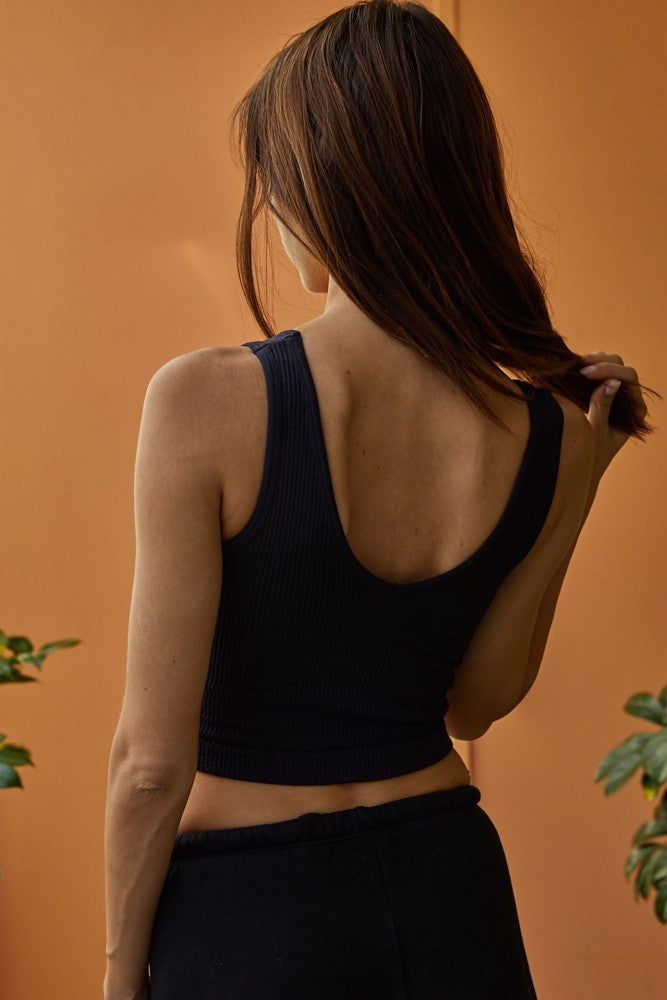 RIBBED TANK TOP