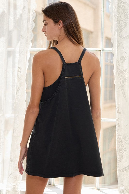 BLACK SPORTY ROMPER
