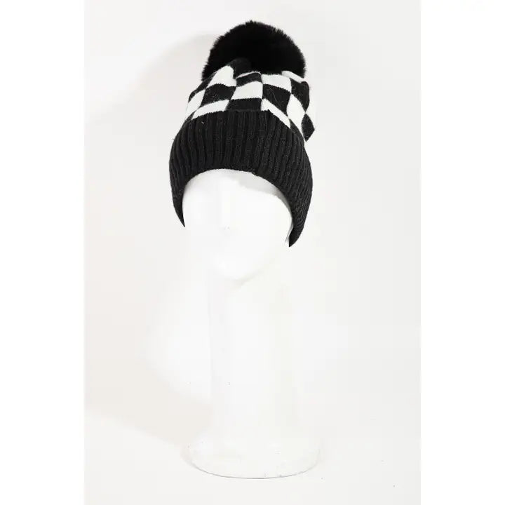 CHECKERED BEANIES