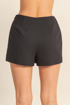 BLACK WRAP SKORT