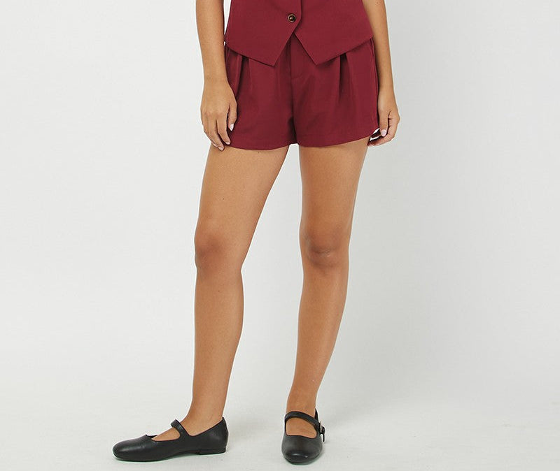 MARY MAROON SHORTS