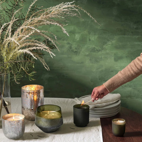 BALSAM & CEDAR LARGE BALTIC GLASS CANDLE