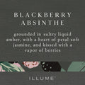 BLACKBERRY ABSINTHE LARGE BALTIC GLASS CANDLE