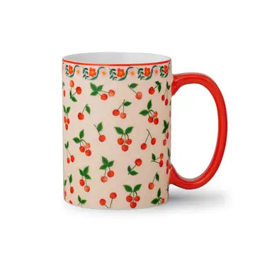 CHERRIES PORCELAIN MUG