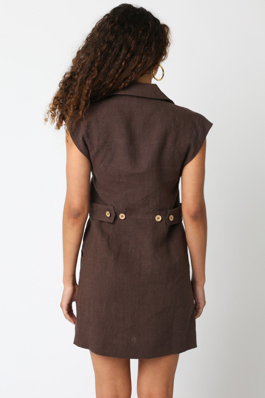 CHOCOLATE FREYA DRESS