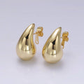 CHUNKY MODERN TEARDROP EARRINGS