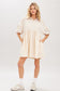 COTTON TERRY MINI DRESS