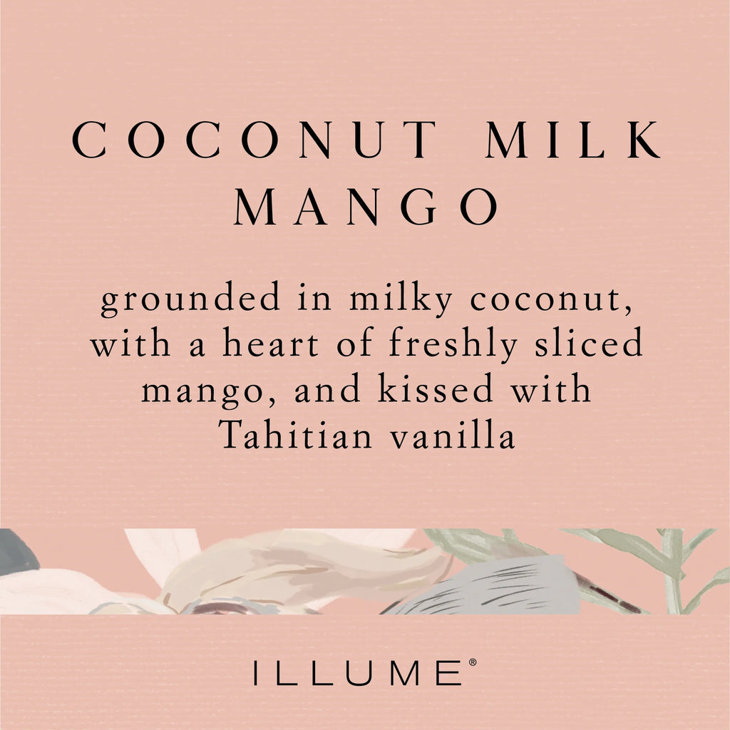 COCONUT MILK MANGO STATEMENT GLASS CANDLE