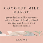 COCONUT MILK MANGO STATEMENT GLASS CANDLE