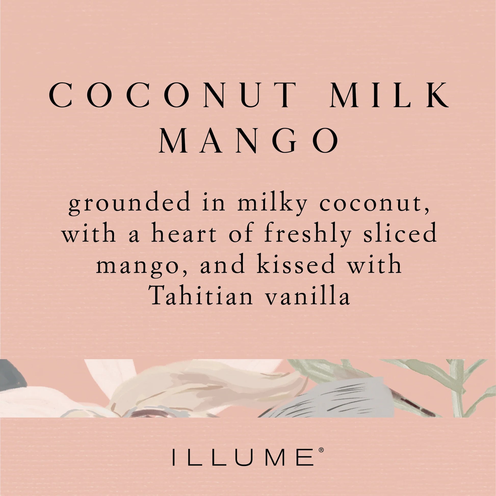 COCONUT MILK MANGO STATEMENT GLASS CANDLE