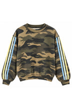 ALPINE CAMO CREWNECK W/ TWILL STRIPES