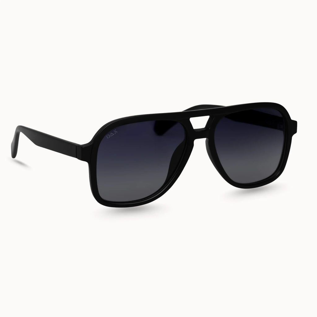 DAX CRUZ MATTE BLACK SUNGLASSES