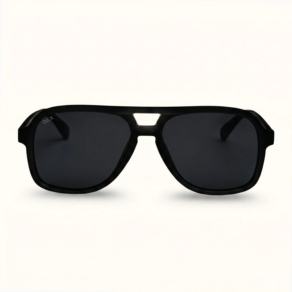 DAX CRUZ MATTE BLACK SUNGLASSES