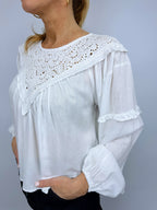 BUBBLE SLEEVE SHIRT