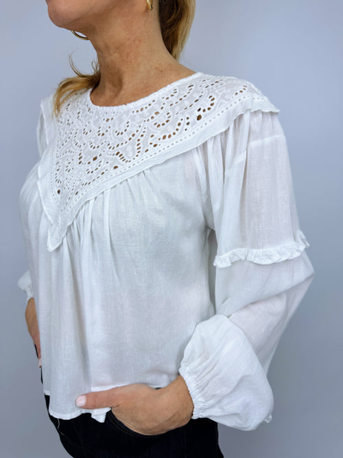 BUBBLE SLEEVE SHIRT