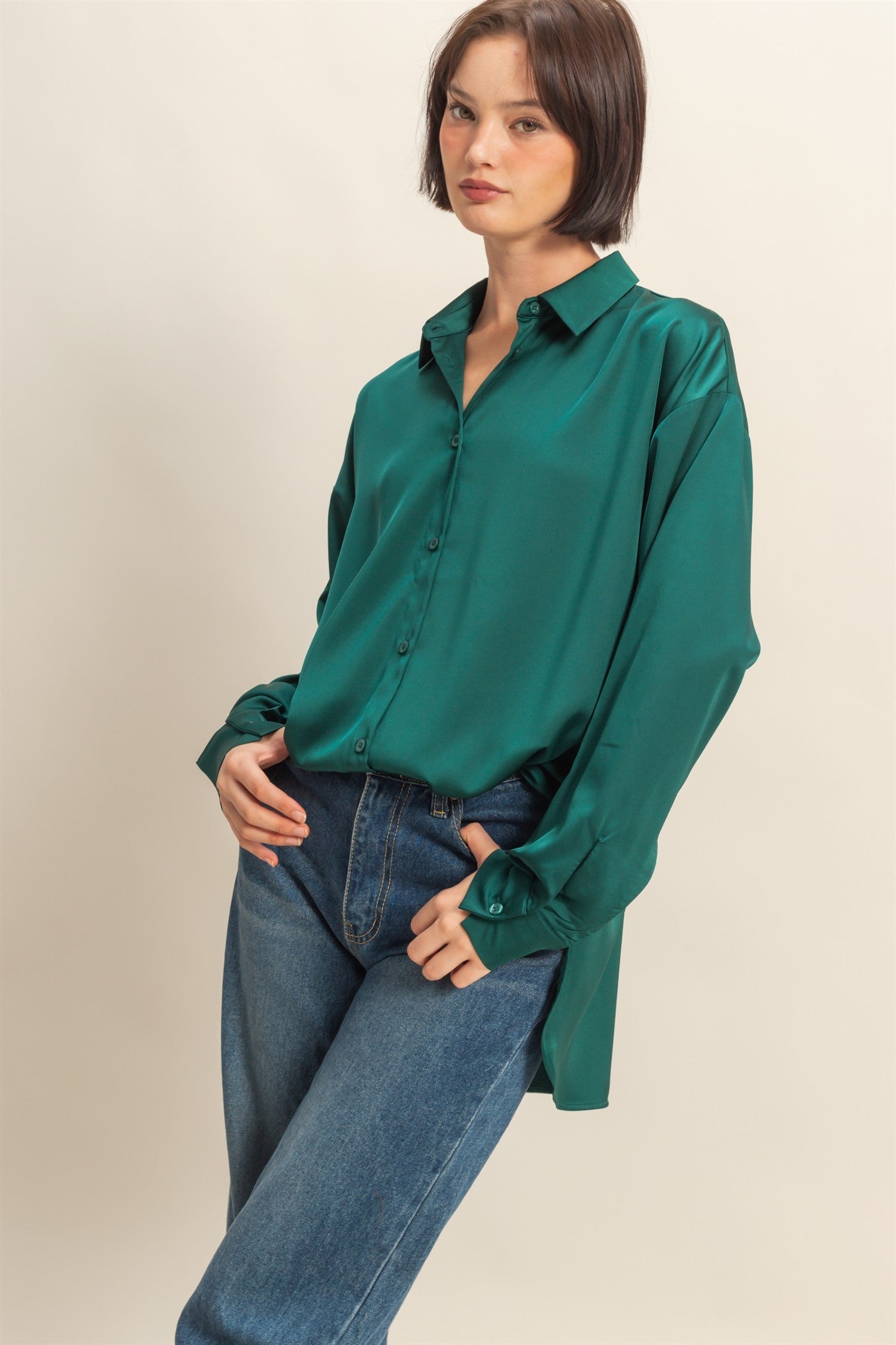 LONG SLEEVE BUTTON UP