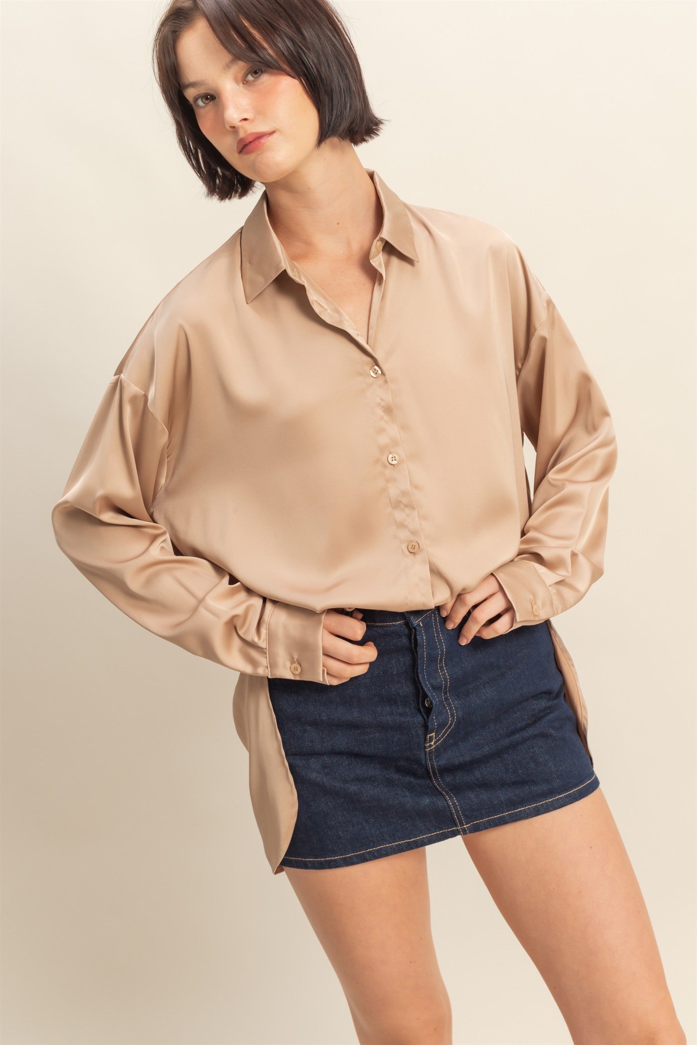 LONG SLEEVE BUTTON UP