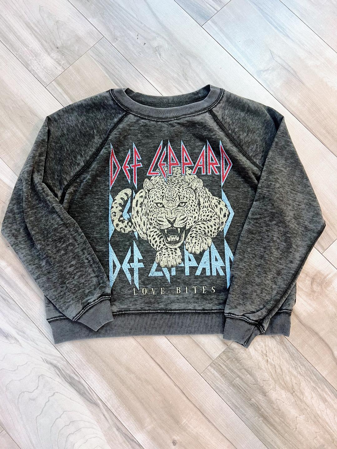 RECYCLED KARMA DEF LEPPARD SWEATSHIRT