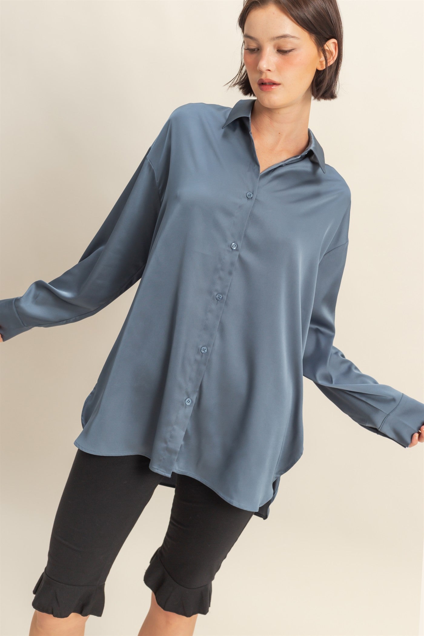 LONG SLEEVE BUTTON UP