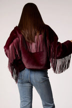 DANCING IN THE MOONLIGHT JACKET IN MERLOT