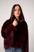 DANCING IN THE MOONLIGHT JACKET IN MERLOT